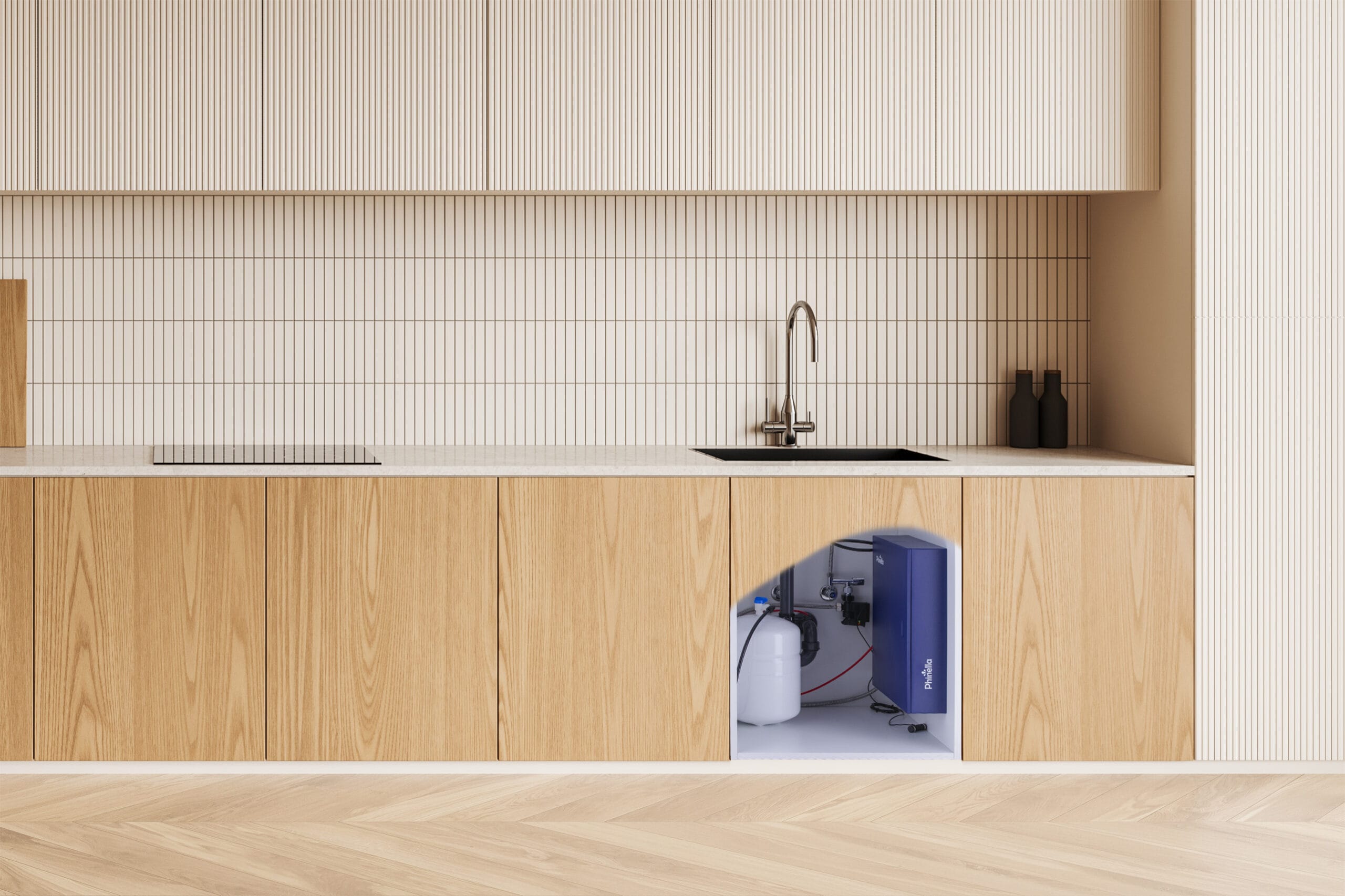 Phinella Comfort in einer Küche installiert